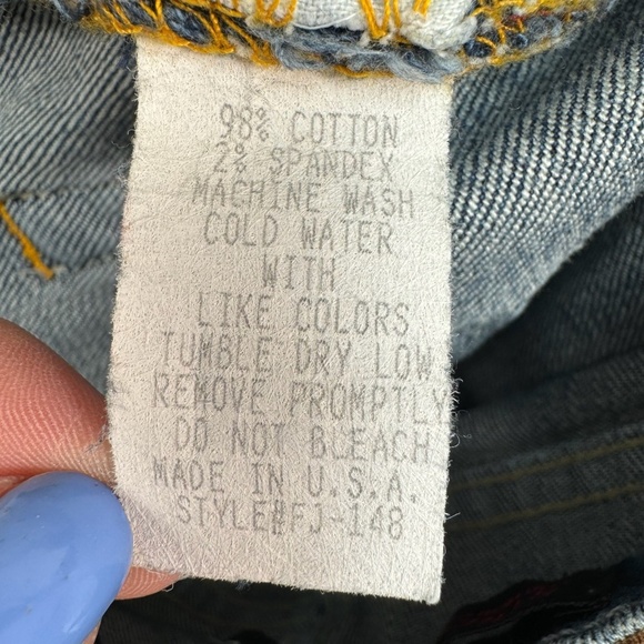 Fabrizio Ganni Bootcut Jeans Womens Size 2 Dark Blue Mid Rise - Picture 7 of 13